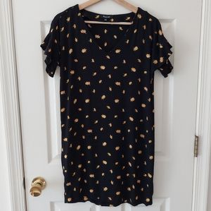Madewell Ruffle Sleeve Easy Mini Dress Size XXS